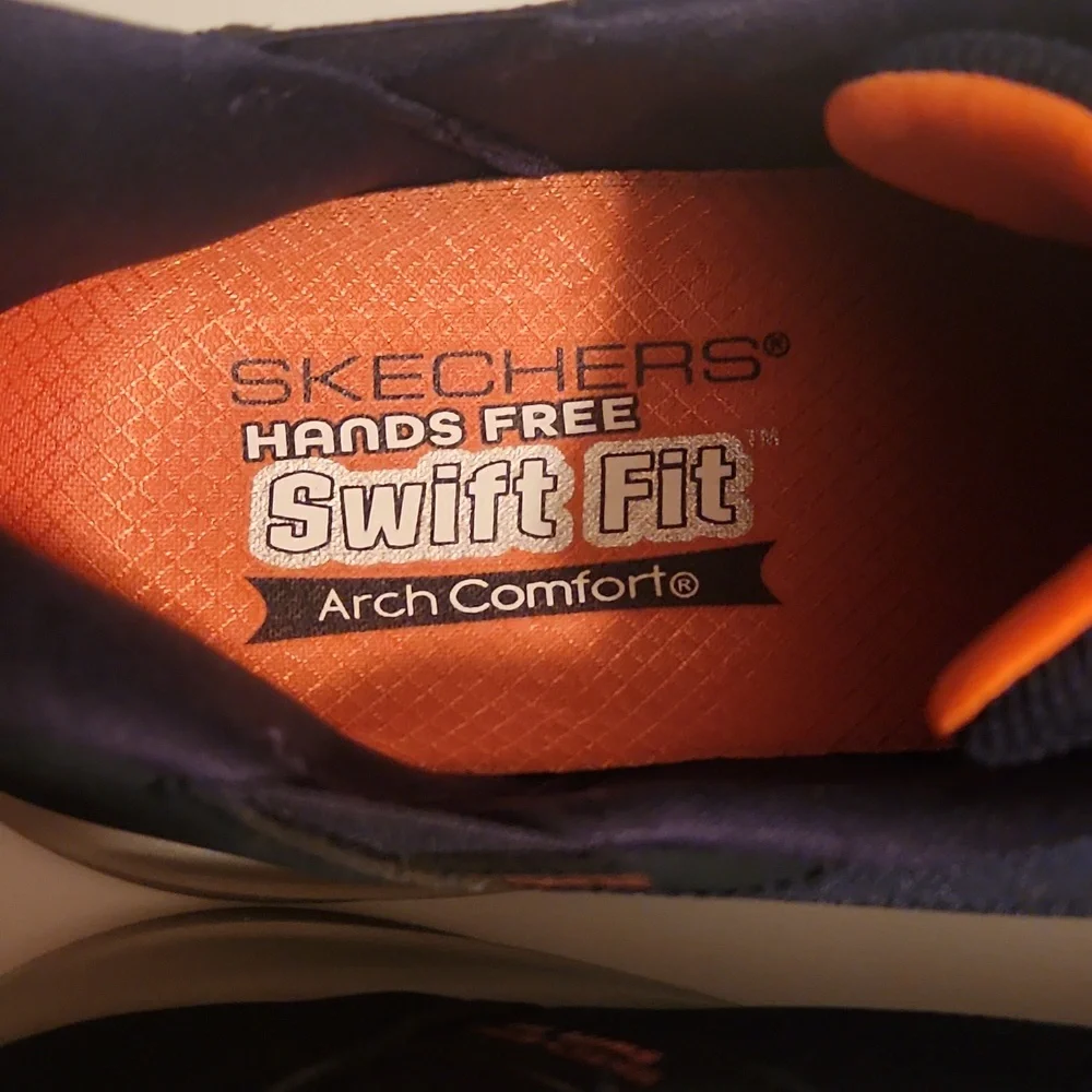 Skechers Men's Navy Athletic Shoes Slip On Size 10 - Picture 2 of 15